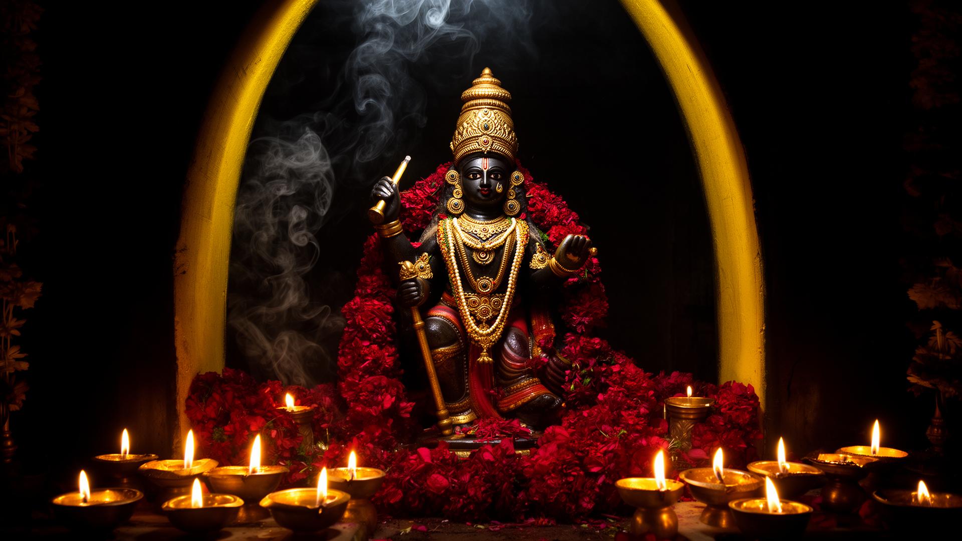 Maa Kali idol at Bolla Raksha Kali Temple
